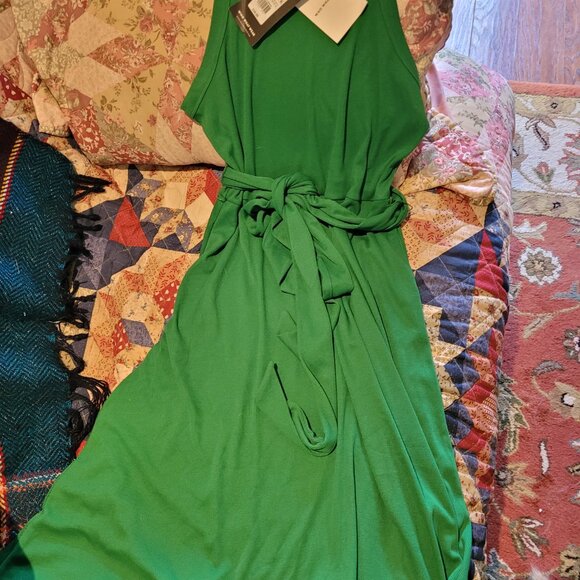 Sleevless Kelly Green Dress - Picture 4 of 4